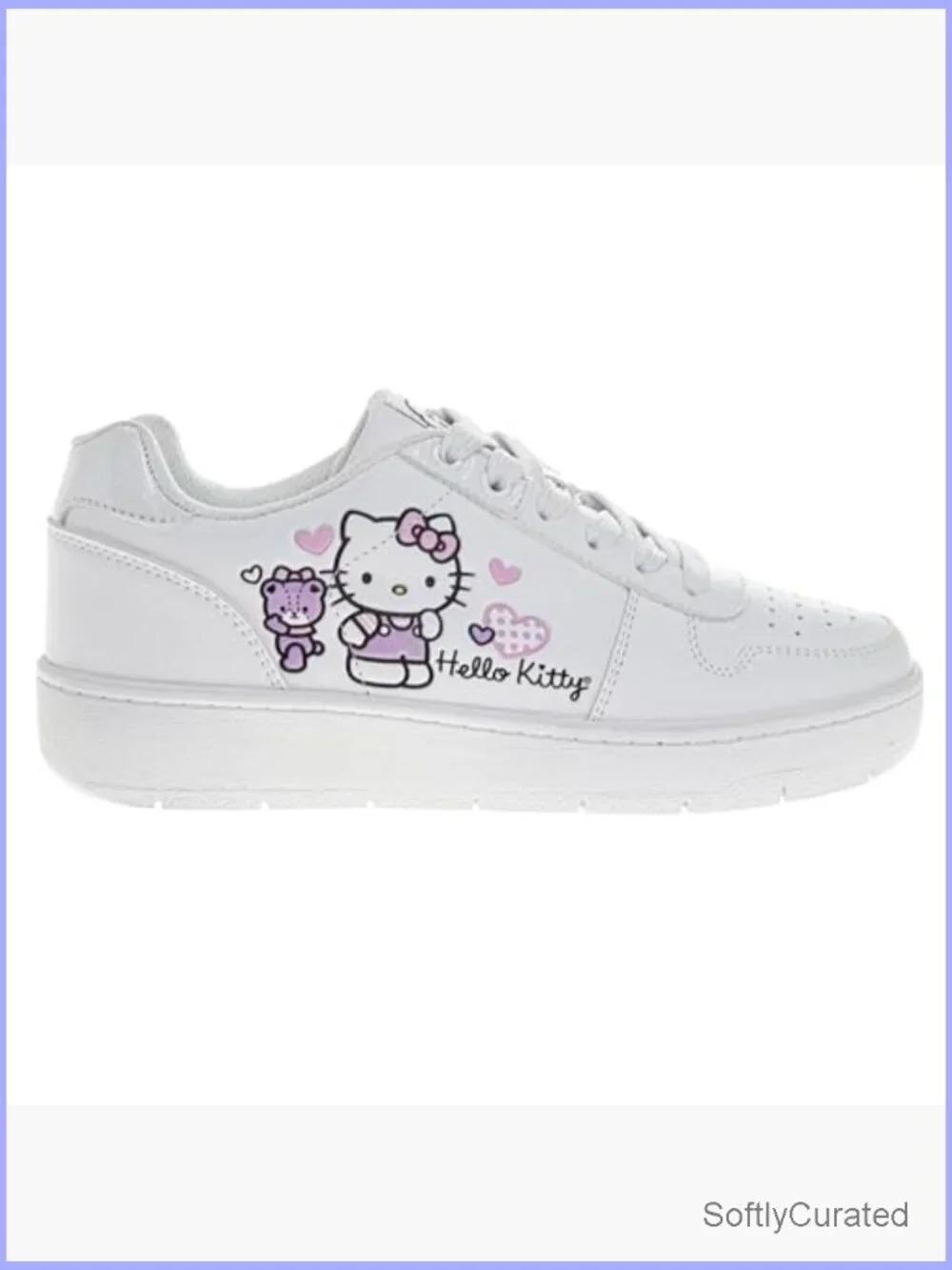 Hello Kitty Strawberry Sneakers Girls Kids Lightweight Athletic Casual